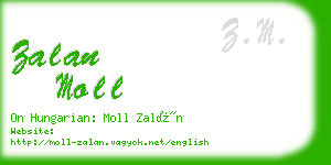 zalan moll business card